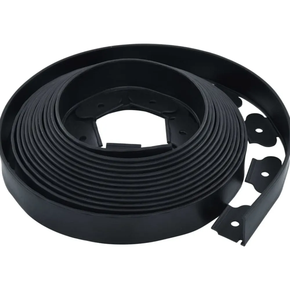vidaXL Bordure de pelouse flexible avec 30 piquets 10 m 5 cm