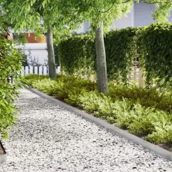 Clôtures & Barrières-vidaXL Bordure de Pelouse 10 pcs Argent 100 x 0.05 x 20 cm Acier inoxydable