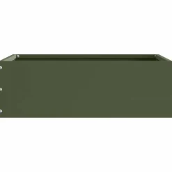 Clôtures & Barrières-vidaXL Bordure de Pelouse 40 x 40 x 13 cm Acier Vert olive