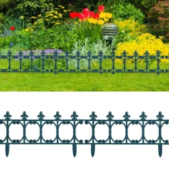 vidaXL Bordures de jardin 16 pcs 10 m PP
