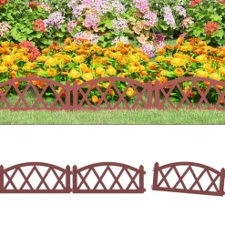 vidaXL Bordures de pelouse 17 pcs 10 m PP