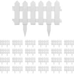 vidaXL Bordures de pelouse 25 pcs 10 m PP