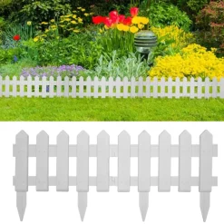vidaXL Bordures de pelouse 25 pcs 10 m PP