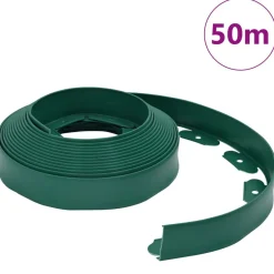 Pelouses & Jardins-vidaXL Bordures de pelouse Vert 5000 x 4 x 5 cm Plastique