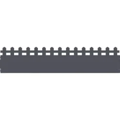 Clôtures & Barrières-vidaXL Bordures de pelouse 10 pcs 103 x 0,05 x 22 cm Acier Anthracite