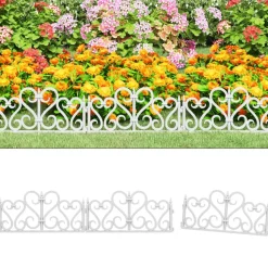 vidaXL Bordures de pelouse 17 pcs 10 m PP