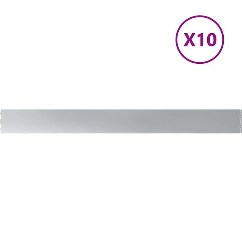 vidaXL Bordures de pelouse 10 pcs 10x103 cm