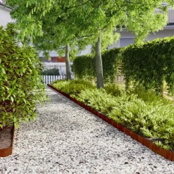vidaXL Bordures de pelouse 10 pcs 10x103 cm acier corten flexible