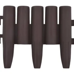 vidaXL Bordures de pelouse 36 pcs 10 m PP