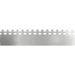 Clôtures & Barrières-vidaXL Bordures de pelouse 10 pcs Argent 103 x 0,05 x 22 cm Acier galvanisé