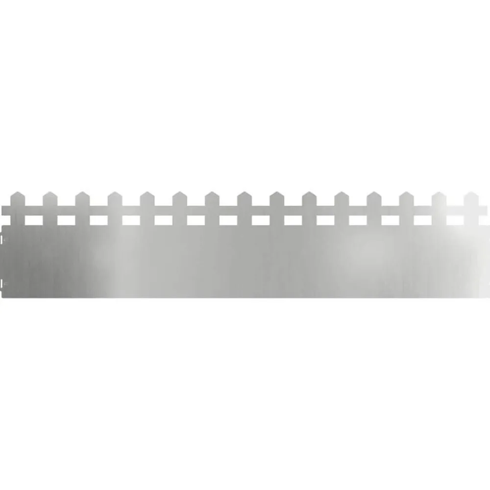 Clôtures & Barrières-vidaXL Bordures de pelouse 10 pcs Argent 103 x 0,05 x 22 cm Acier galvanisé