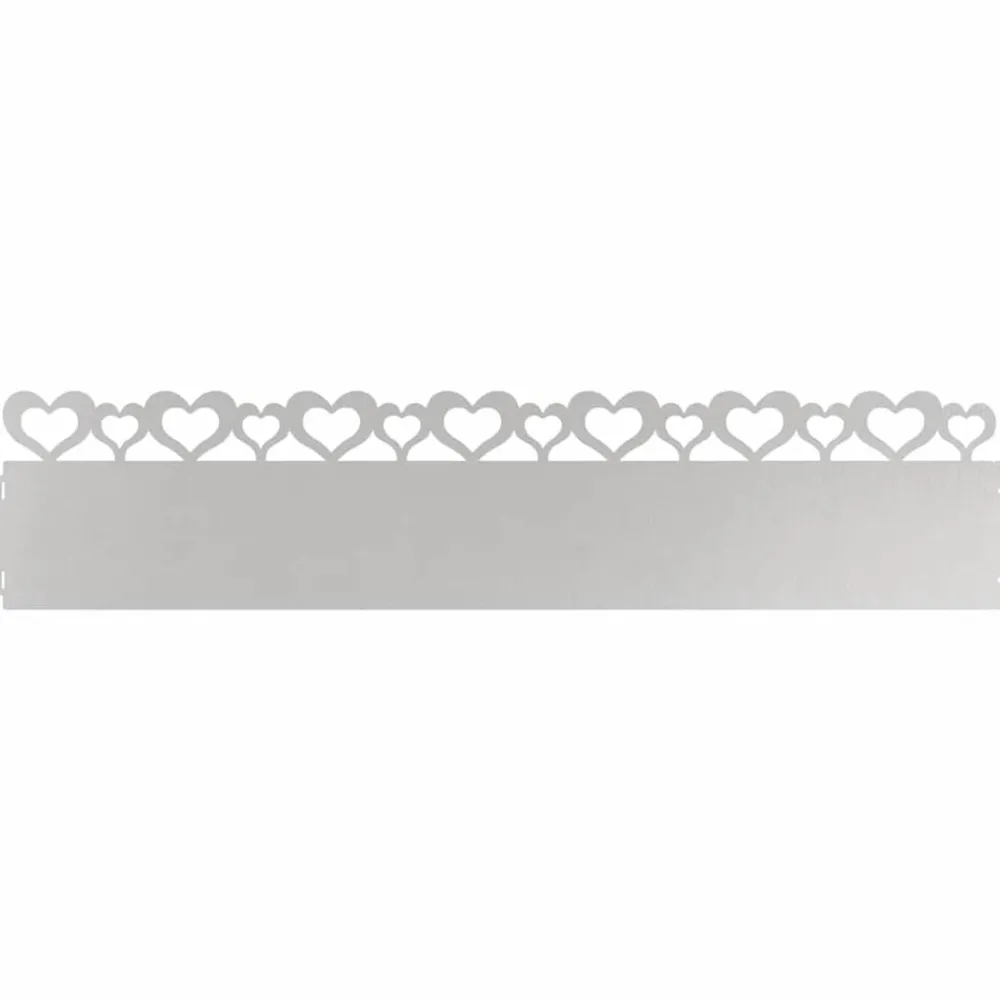 vidaXL Bordures de pelouse 10 pcs Argent 103 x 0,05 x 22 cm