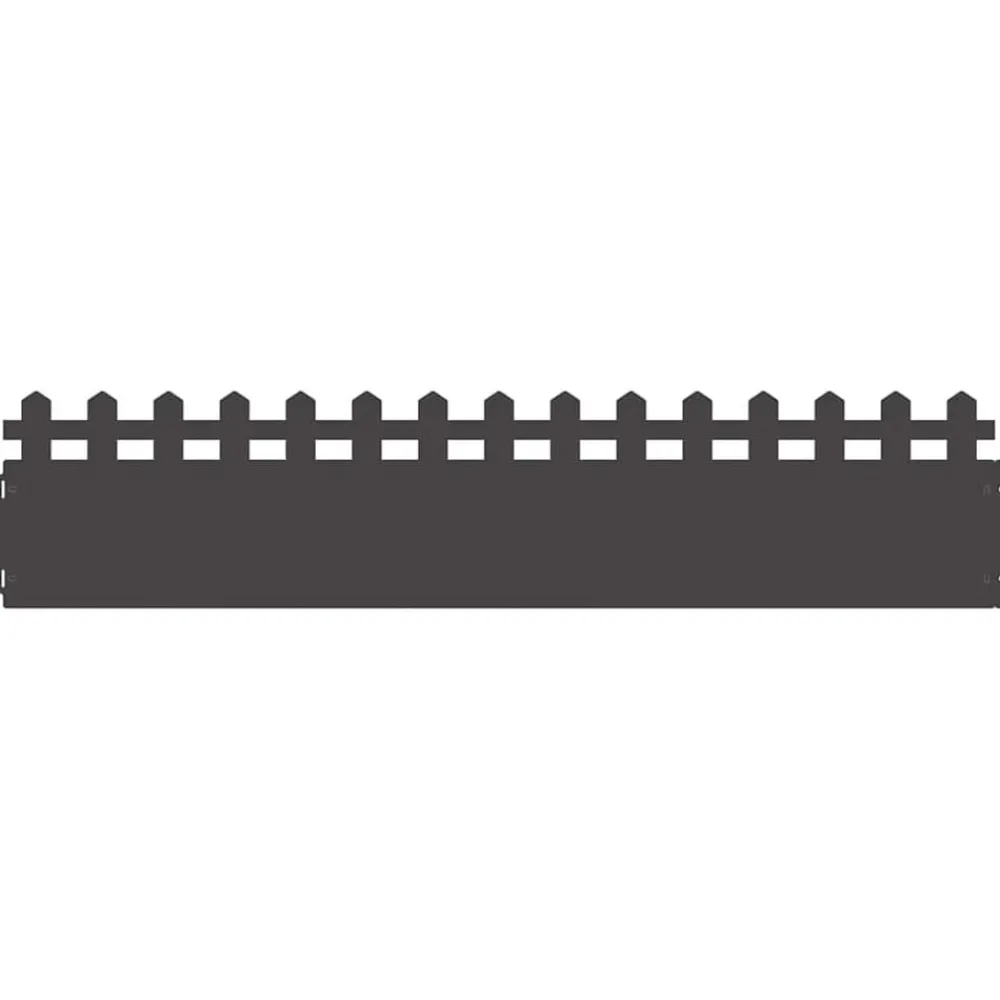 vidaXL Bordures de pelouse 10 pcs 103 x 0,05 x 22 cm Acier