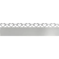 vidaXL Bordures de pelouse 10 pcs Argent 103 x 0,05 x 22 cm