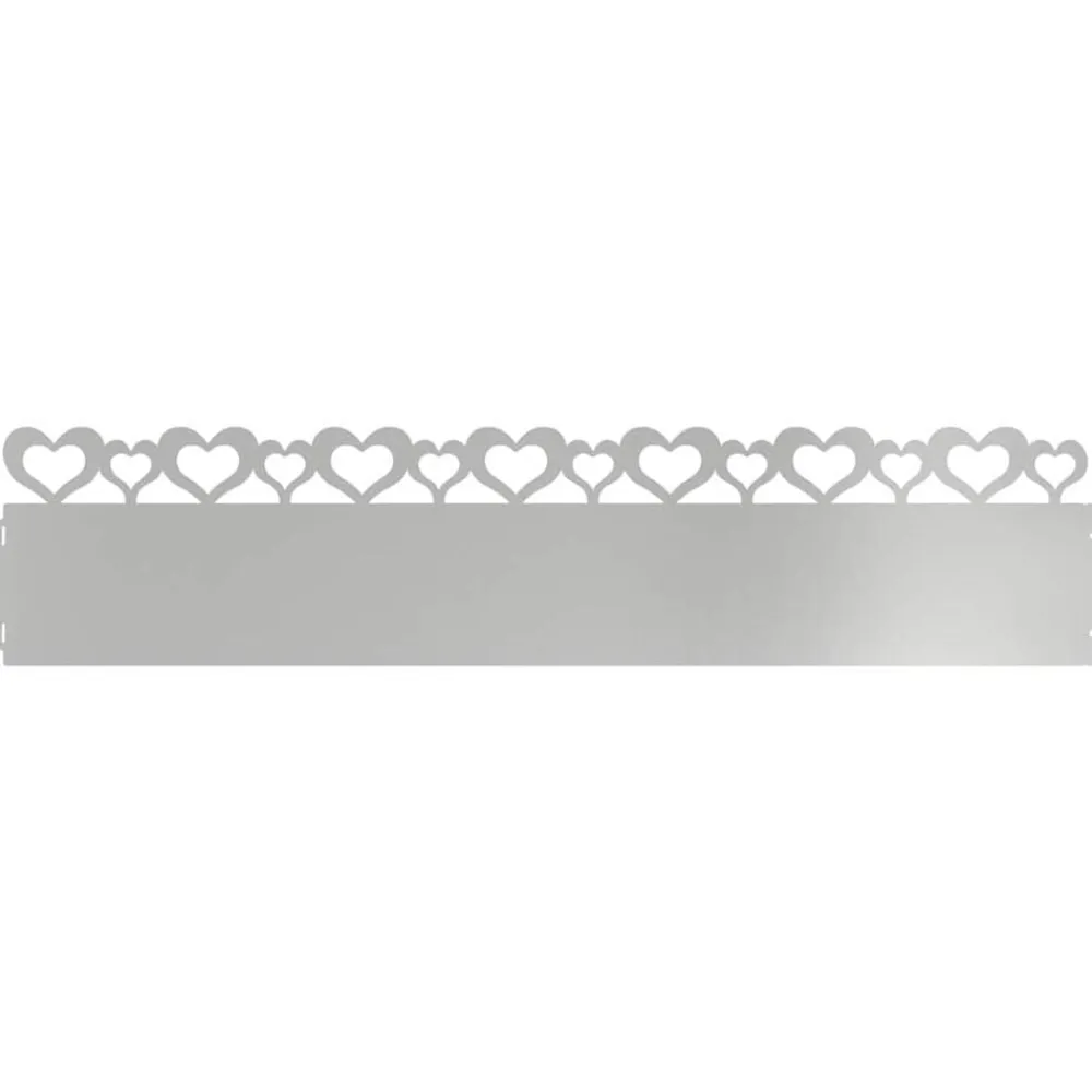 vidaXL Bordures de pelouse 10 pcs Argent 103 x 0,05 x 22 cm