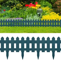 vidaXL Bordures de pelouse 25 pcs 10 m PP