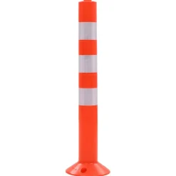 Signalétique-vidaXL Borne de contrôle de la circulation 2 pcs Plastique 75 cm
