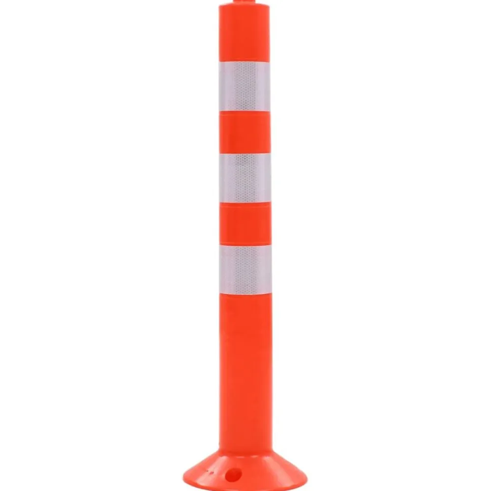 Signalétique-vidaXL Borne de contrôle de la circulation 2 pcs Plastique 75 cm