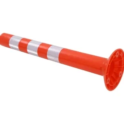Signalétique-vidaXL Borne de contrôle de la circulation 2 pcs Plastique 75 cm