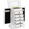 Santé & Beauté-vidaXL Boîte à bijoux avec miroir MDF 25 x 13,5 x 34 cm