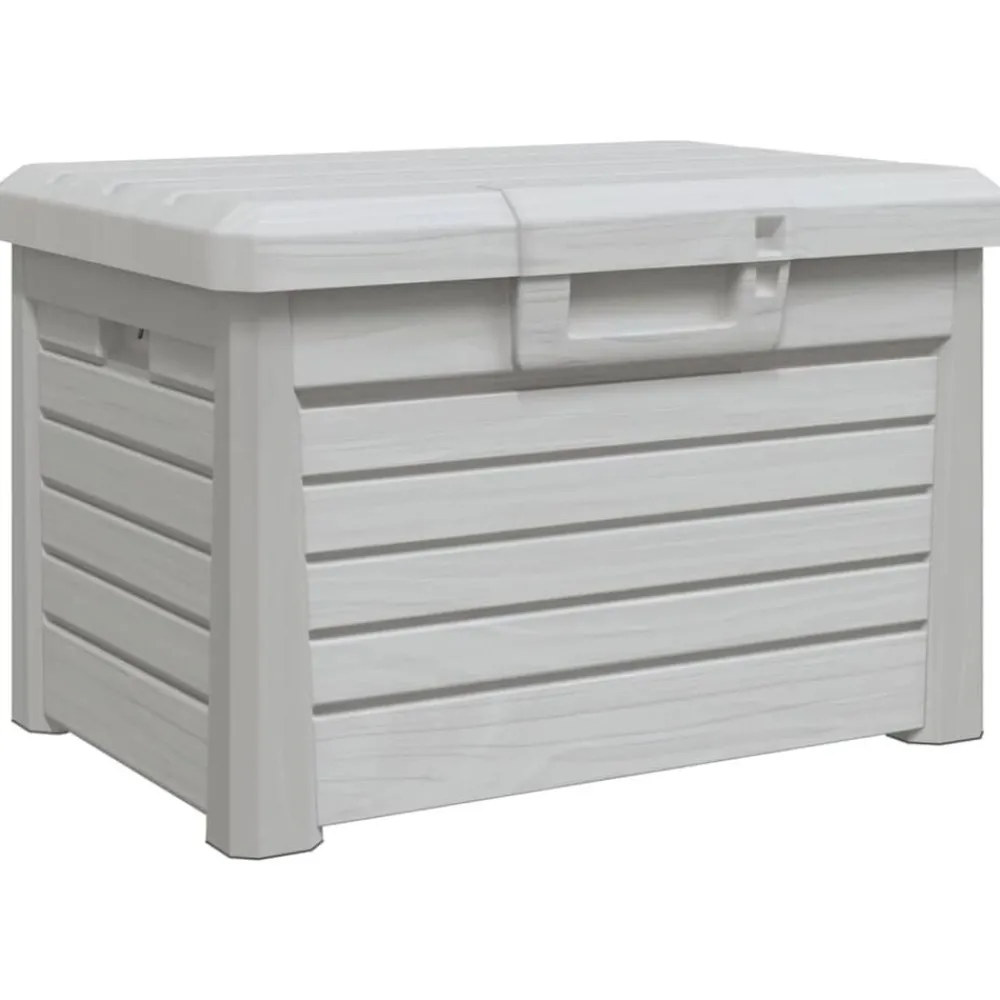 Mobilier De Jardin-vidaXL Boîte à coussins d'extérieur 73x50,5x46,5 cm polypropylène Gris