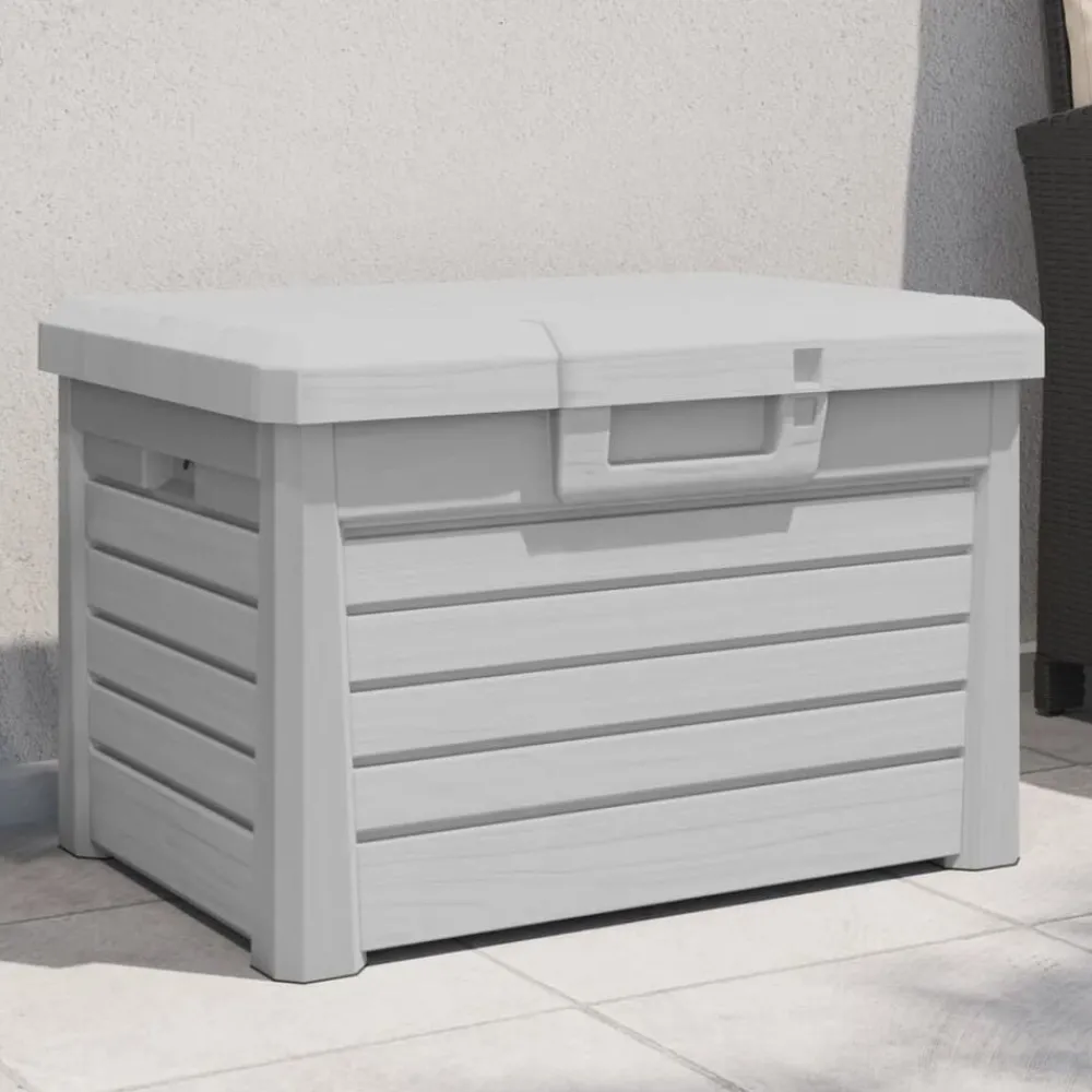 Mobilier De Jardin-vidaXL Boîte à coussins d'extérieur 73x50,5x46,5 cm polypropylène Gris