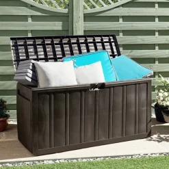 vidaXL Boîte à coussins Marron 117x45,5x57,5 cm 270 L