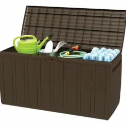 vidaXL Boîte à coussins Marron 117x45,5x57,5 cm 270 L