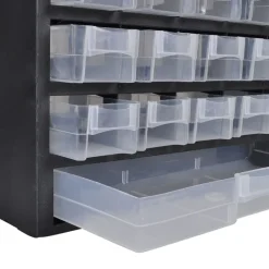 vidaXL Boîte à outils de rangement avec 41 tiroirs 2 pcs Plastique