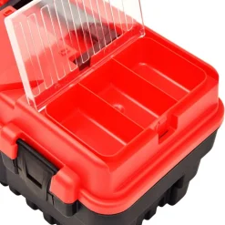 vidaXL Boîte à outils Plastique 462x256x242 mm Rouge