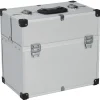 vidaXL Boîte à outils 38x22,5x34 cm Argenté Aluminium
