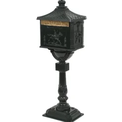 vidaXL Boîte aux lettres sur pied Aluminium Vintage Antirouille