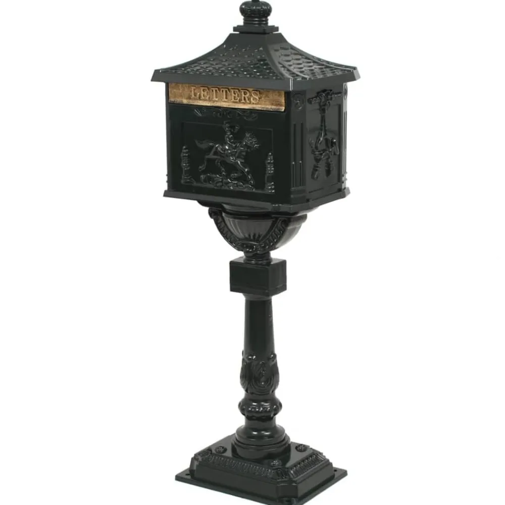 vidaXL Boîte aux lettres sur pied Aluminium Vintage Antirouille
