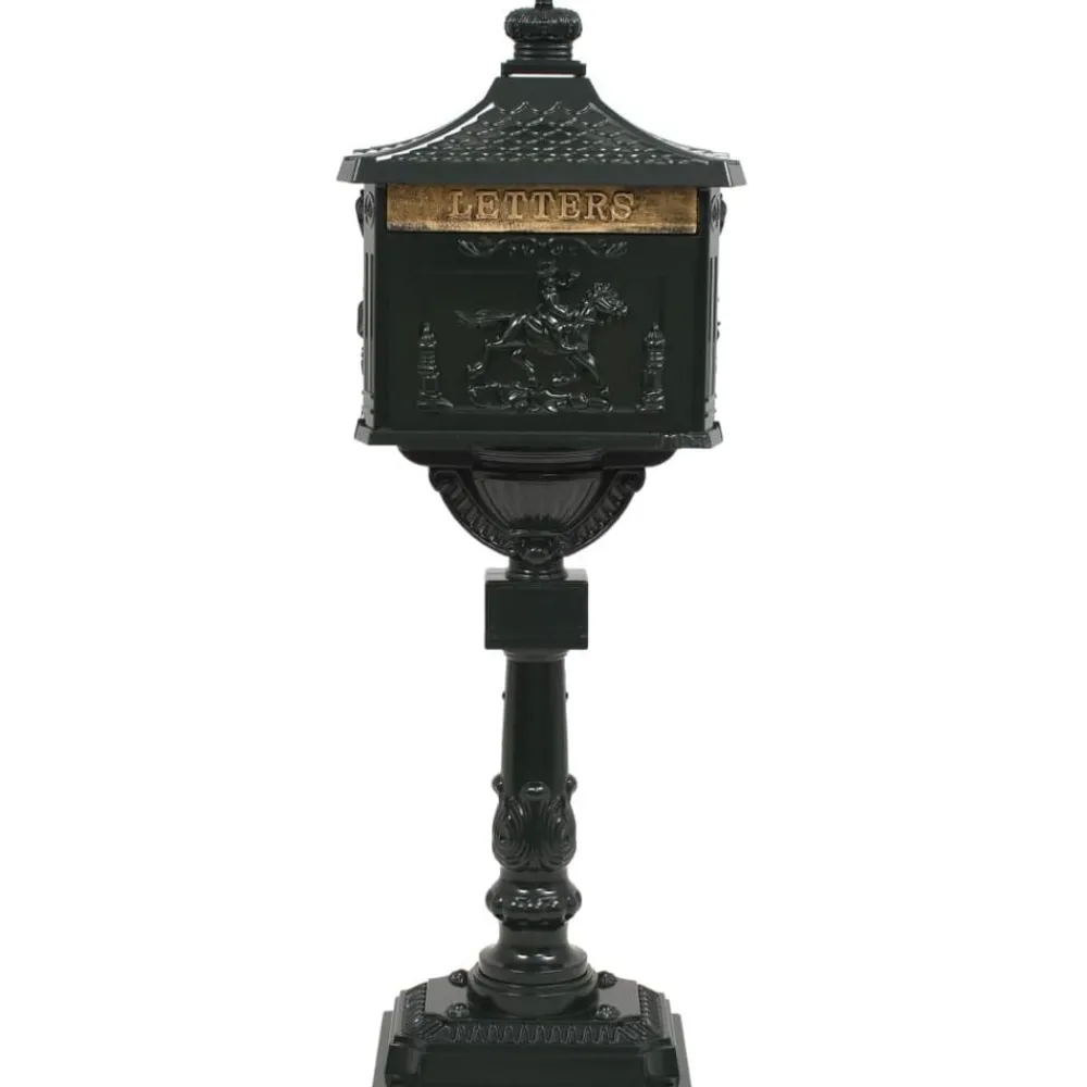 vidaXL Boîte aux lettres sur pied Aluminium Vintage Antirouille