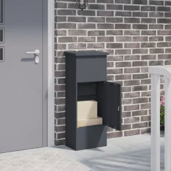 vidaXL Boîte de dépôt de colis 44,5 x 29 x 110,5 cm Acier