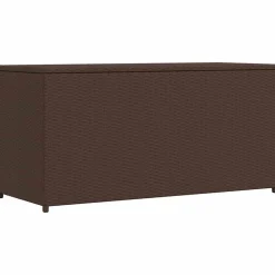 Mobilier De Jardin-vidaXL Boîte de rangement de jardin 120x50x60 cm résine tressée Marron