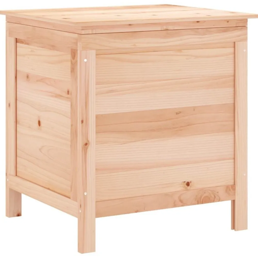 Mobilier De Jardin-vidaXL Boîte de rangement de jardin 50x49x56,5 cm bois massif de sapin Naturel