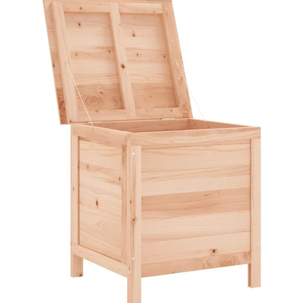 Mobilier De Jardin-vidaXL Boîte de rangement de jardin 50x49x56,5 cm bois massif de sapin Naturel