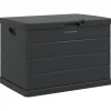 vidaXL Boîte de Rangement de Jardin Anthracite 77,5 x 54,5 x 53 cm