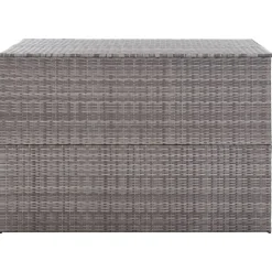 Mobilier De Jardin-vidaXL Boîte de rangement de jardin 150x100x100 cm résine tressée Gris