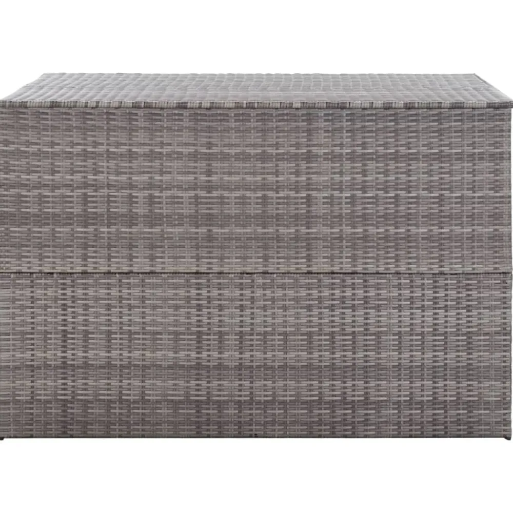 Mobilier De Jardin-vidaXL Boîte de rangement de jardin 150x100x100 cm résine tressée Gris