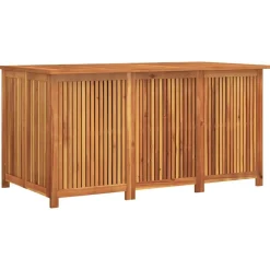 vidaXL Boîte de rangement de jardin 150x80x75 cm bois massif d'acacia