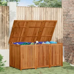 vidaXL Boîte de rangement de jardin 150x80x75 cm bois massif d'acacia