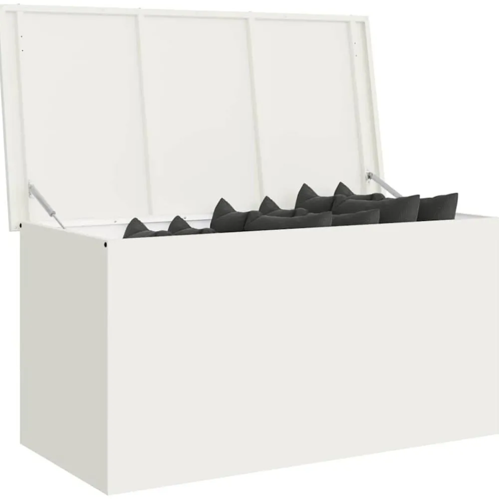 vidaXL Boîte de Rangement Extérieure 100 x 50,5 x 50 cm Acier