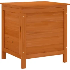 Mobilier De Jardin-vidaXL Boîte de rangement jardin marron 50x49x56,5cm bois massif sapin Marron clair
