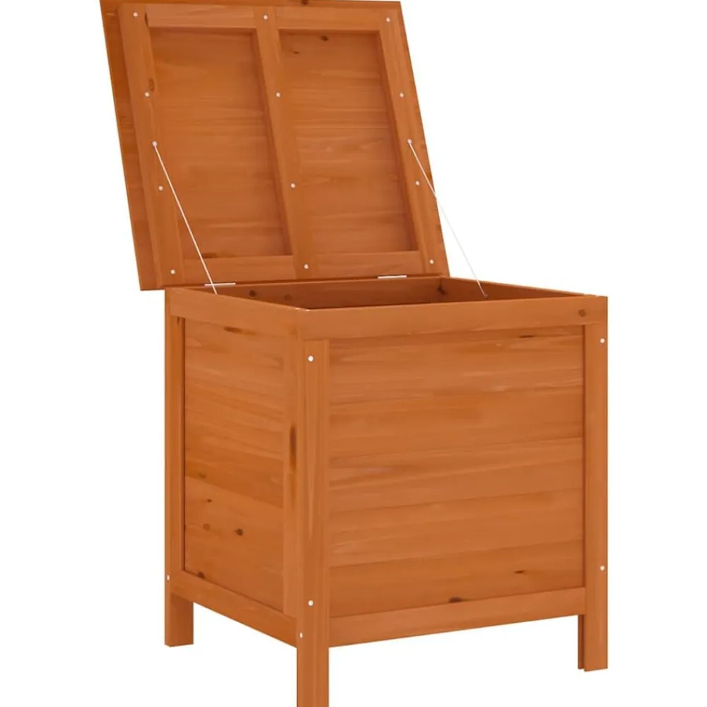 Mobilier De Jardin-vidaXL Boîte de rangement jardin marron 50x49x56,5cm bois massif sapin Marron clair
