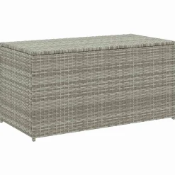 vidaXL Boîte de rangement de jardin résine tressée 100x50x50 cm