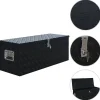 vidaXL Boîte en aluminium 1085x370x400 mm Noir