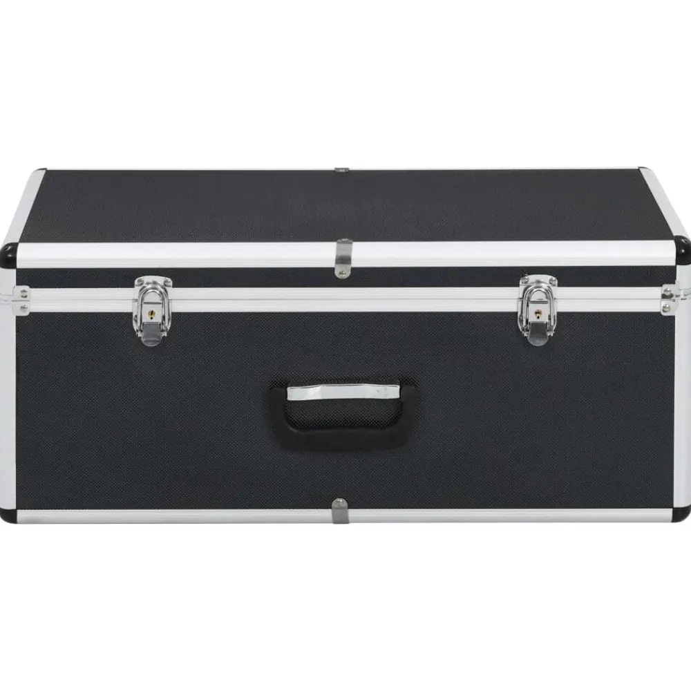 vidaXL Boîtes de rangement 2 pcs Aluminium