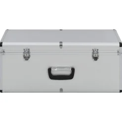 Accessoires De Quincaillerie-vidaXL Boîtes de rangement 2 pcs é Aluminium Argent